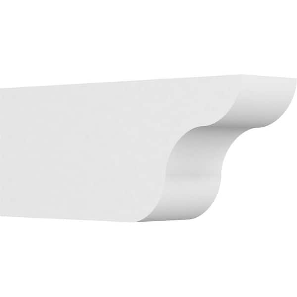 Ekena Millwork 6 in. x 10 in. x 24 in. Standard Carmel Architectural Grade PVC Rafter Tail Brace