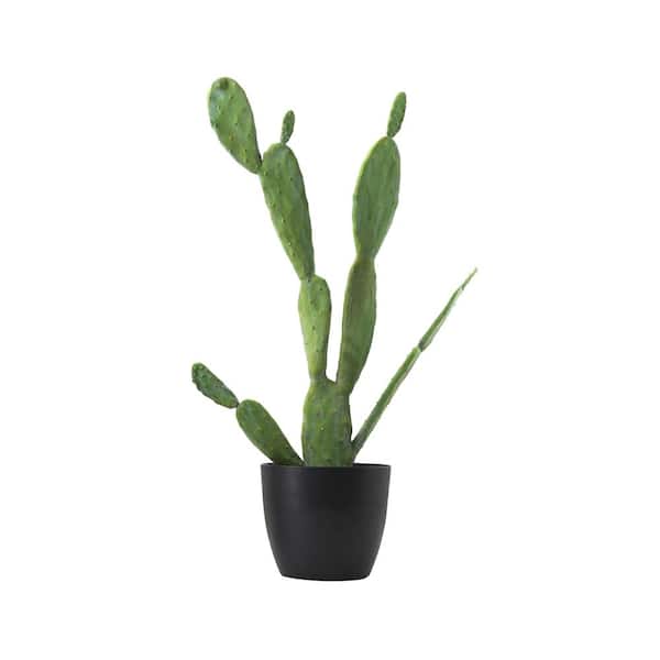 Storied Home Terrain Round Artificial Pear Cacti with Pot