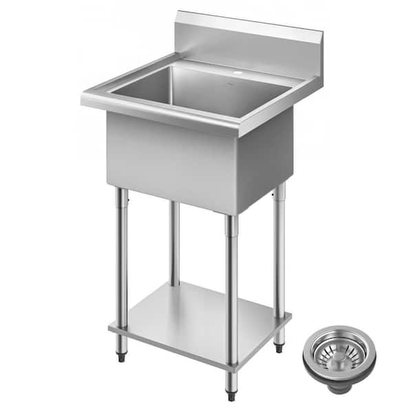Standart Pro 16 Gallon 24 in. D x 42-1/2 in. W Freestanding Laundry/Utility Sink