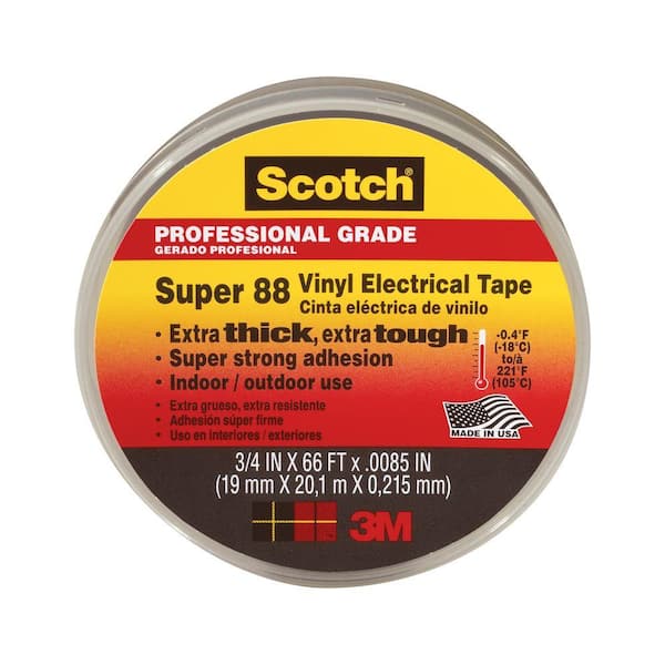 3M Scotch Super 88 3/4 in. x 66 ft. Vinyl Electrical Tape