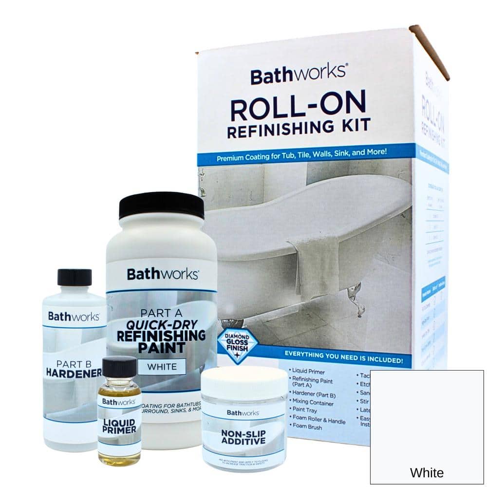 22 oz. Quick Dry in White with Slip Guard Bathtub Refinish Kit