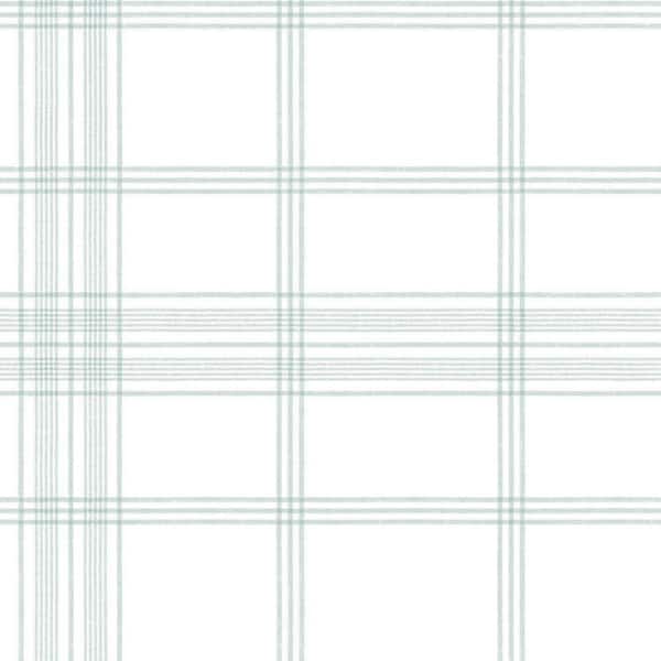 York Wallcoverings 56 sq. ft. Charter Plaid Wallpaper