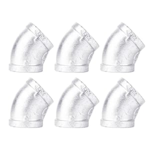3/4 in. Galvanized Iron 45-Degree FPT x FPT Elbow Fitting (6-Pack)