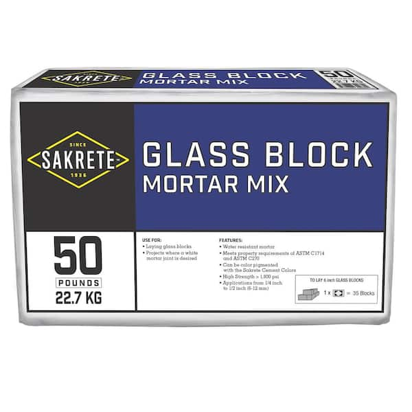 SAKRETE 50 lb. Glass Block Mortar Mix 136507 - The Home Depot