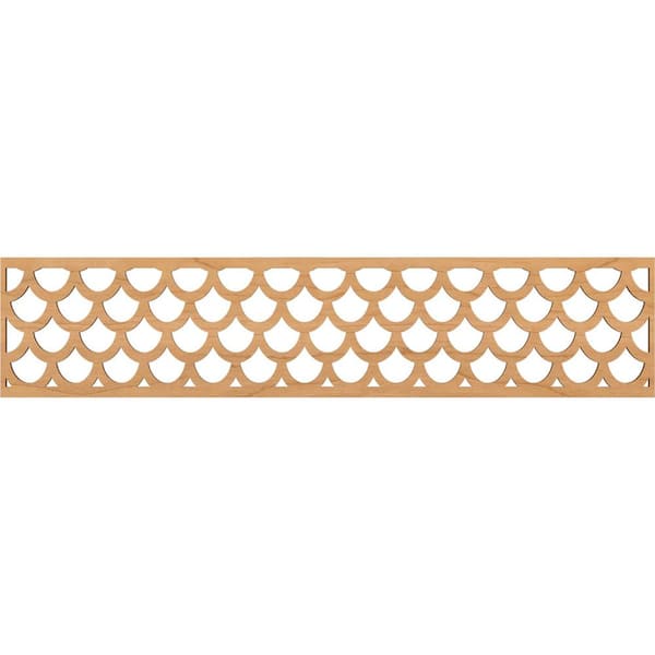 Ekena Millwork Hudson Fretwork 0.25 in. D x 46.75 in. W x 10 in. L Maple Wood Panel Moulding