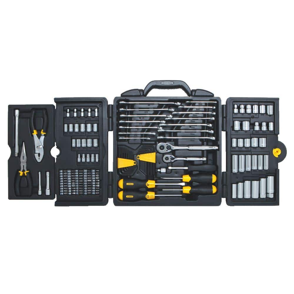 Stanley 1/4 in. & 3/8 in. Drive SAE Mechanics Tool Set (150-Piece) 97-543 -  The Home Depot