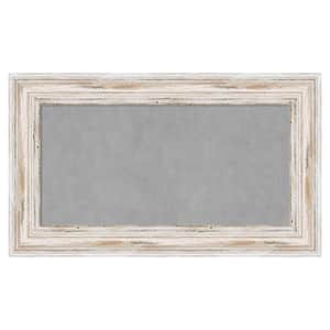 Alexandria White Wash 29 in. x 17 in. Framed Magnetic Board