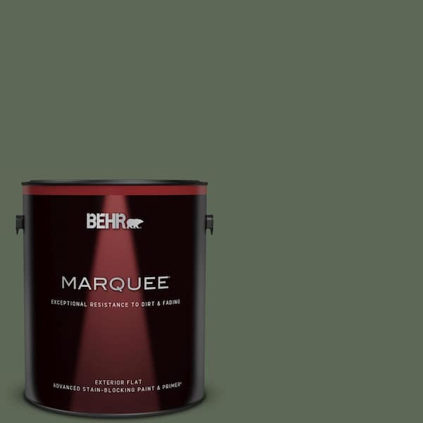BEHR MARQUEE 1 gal. #MQ6-15 Less Travelled Flat Exterior Paint & Primer