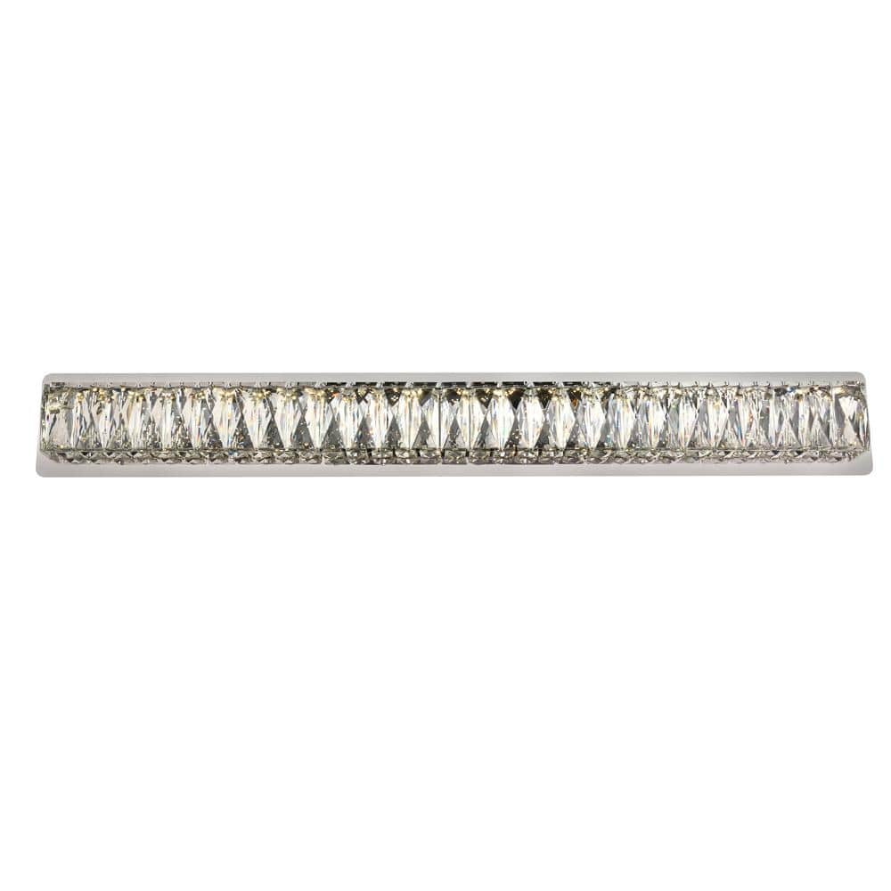 Home Living 35.4 in. 1-Light Chrome Vanity Light