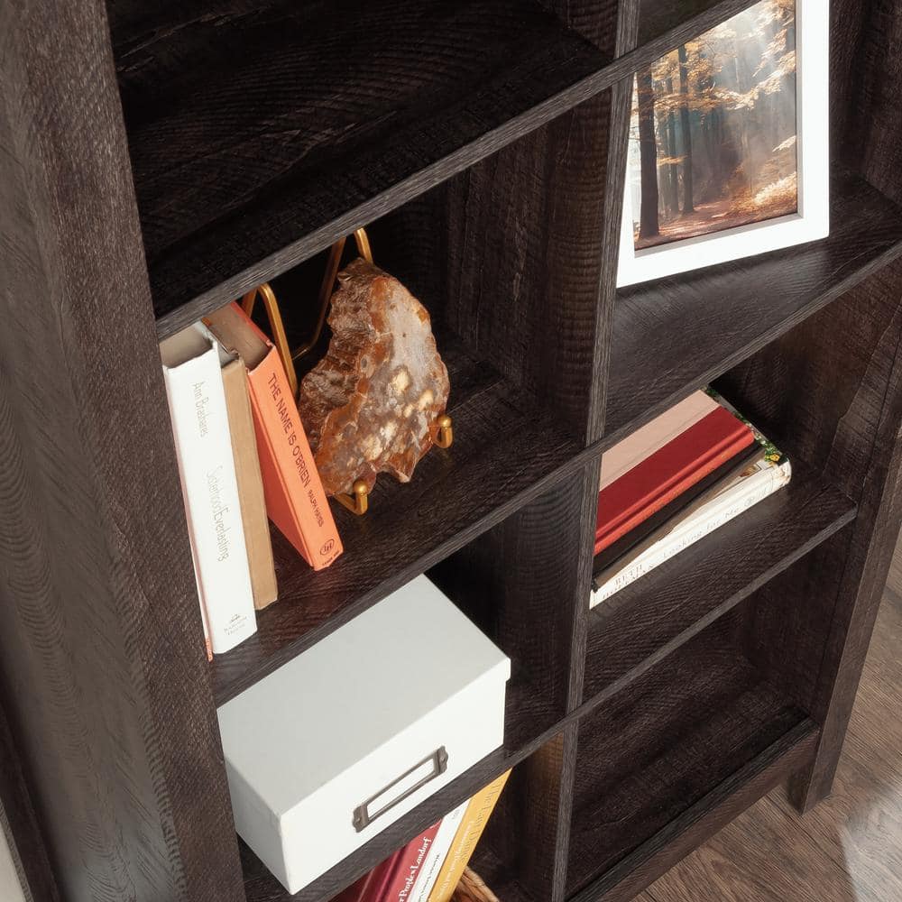 Blade Walnut Tall 9-Cube Storage Bookcase
