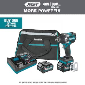 40V max XGT Brushless Cordless 4-Speed Mid-Torque 1/2 in. Impact Wrench KIt w/Friction Ring Anvil, 2.5Ah