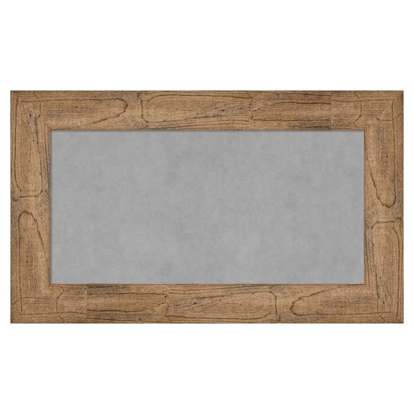Amanti Art Owl Brown 30 in. x 18 in Framed Magnetic Board
