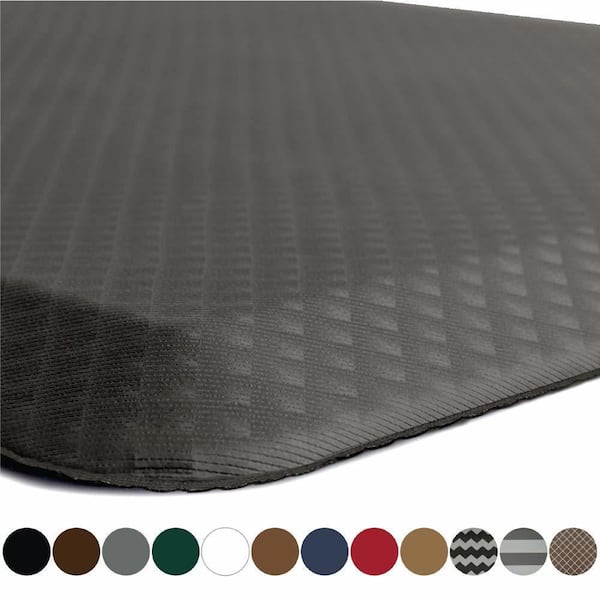 Floortex Black Standing Comfort Mat Luxury Anti-Fatigue Mat for 16