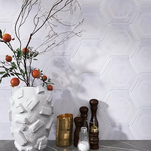 Ibiza Gray Hexagon 8.58 in. x 9.89 in. Matte Porcelain Floor and Wall Tile (8.07 sq. ft./Case)