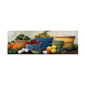 Debbi Wetzel Fruit Bowls Canvas Unframed Photography Wall Art 10 in. x 32 in