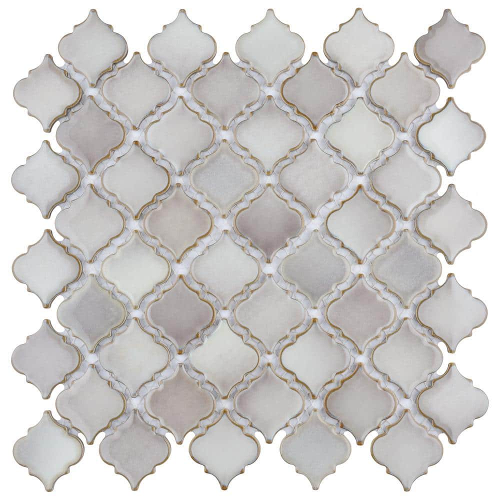 Hudson Tangier Dove Grey 12 in. x 12 in. Porcelain Floor and Wall Mosaic Tile (11.0 sq. ft./Case) price history on PriceWatchPro