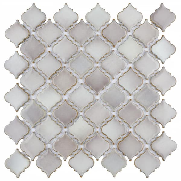 Merola Tile Hudson Tangier Dove Grey 12 in. x 12 in. Porcelain Floor and Wall Mosaic Tile (11.0 sq. ft./Case)