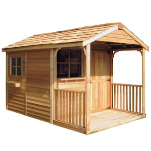 Clubhouse 8 ft. x 12 ft. Western Red Cedar Garden Shed