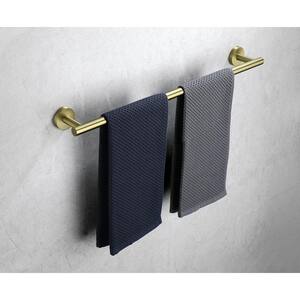 Stainless Steel 24 in. Wall Mounted Towel Bar in Brushed Gold