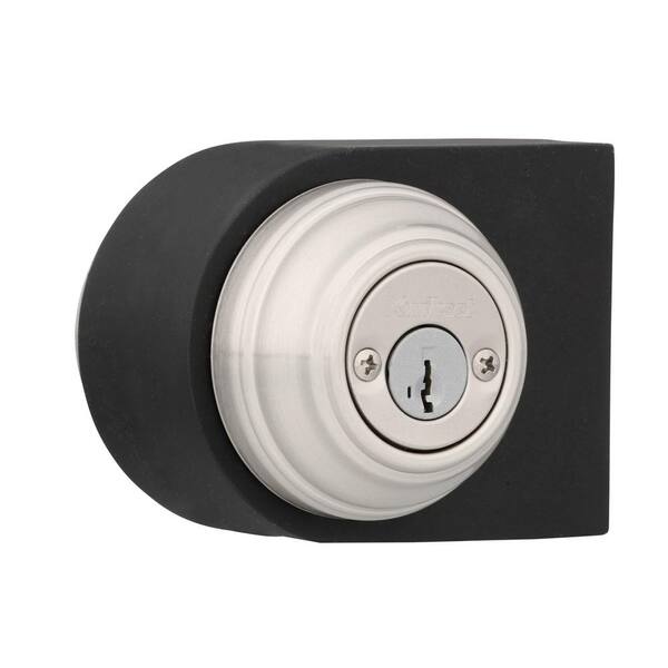 Kwikset 985 Series Satin Nickel Double Cylinder Deadbolt Featuring