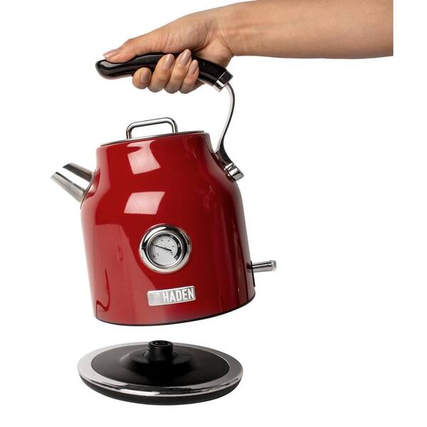 HADEN Dorset 1.7 l 7-Cup Red Stainless Steel Electric Cordless Kettle with  Auto Shut-Off and Boil-Dry Protection 75000 - The Home Depot