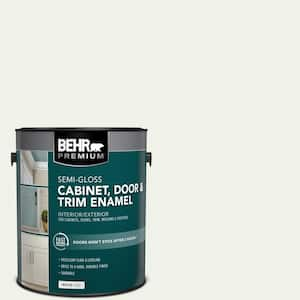 1 gal. #PPU18-07 Falling Snow Semi-Gloss Enamel Interior/Exterior Cabinet, Door & Trim Paint