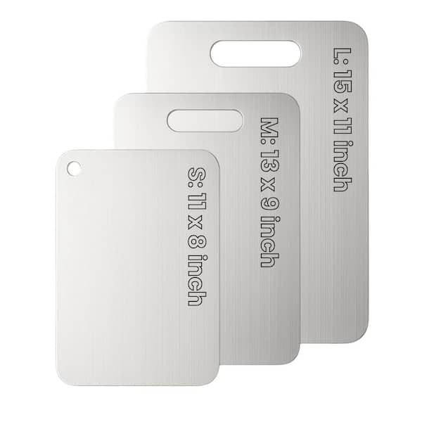12 x 8 inch Titanium Cutting Board, 100% Pure Titanium Cutting Boards for Kitchen, Non Stick, Food-Grade