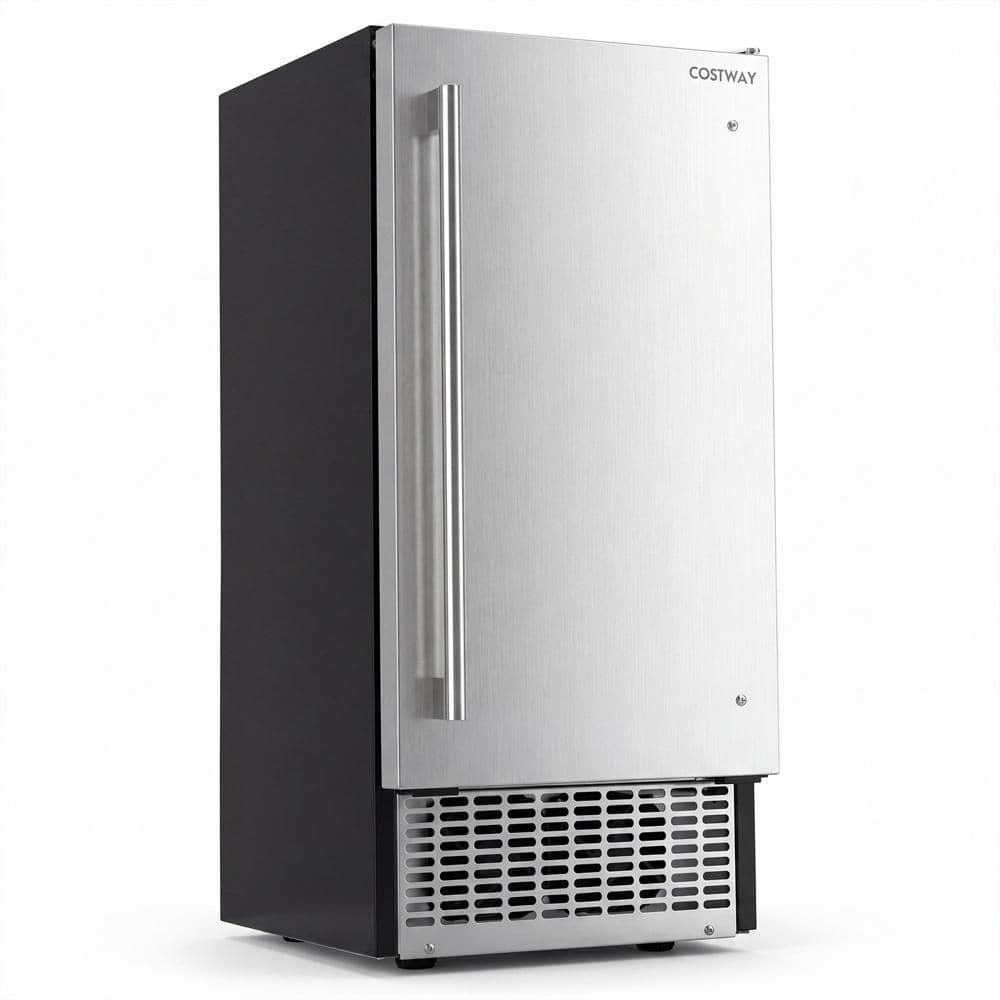 Freestanding Ice Maker Full Size Cubic 110 lbs. /24H Undercounter/Ice Machine with 25 lbs. Capacity Silver and Black price history on PriceWatchPro