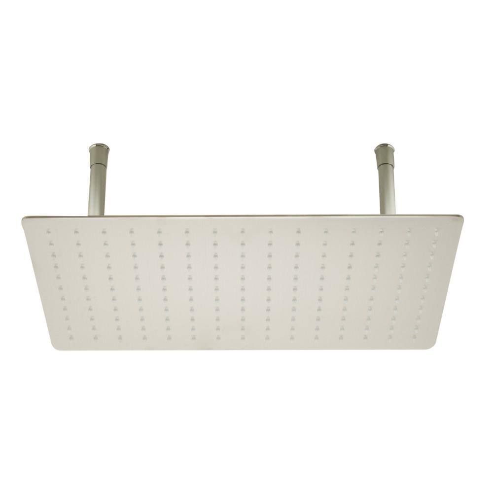 Ultra Thin Brushed Stainless Steel Ceiling Mounted Rain Shower Head