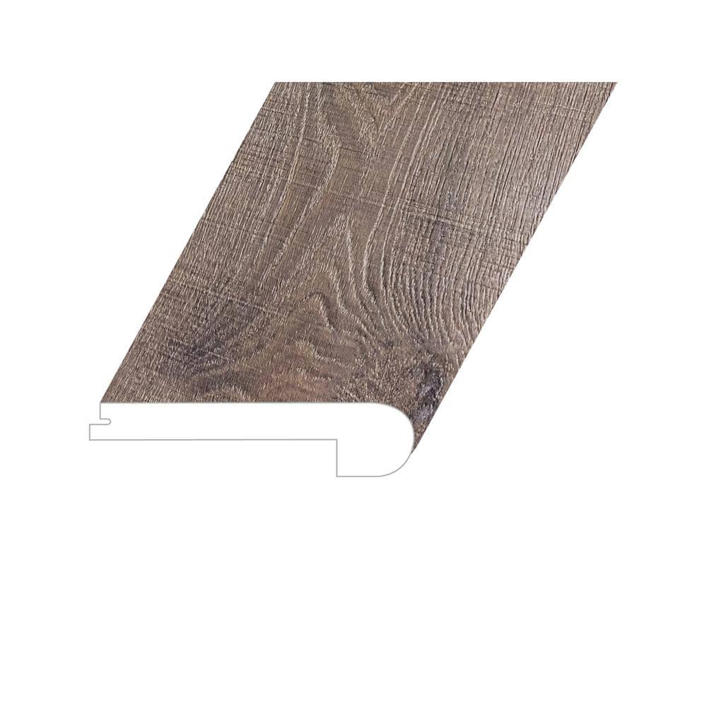 Bellator Loft Umber 1 in. Thick x 4.5 in. W x 94.5 in. L SPC Vinyl Flush St