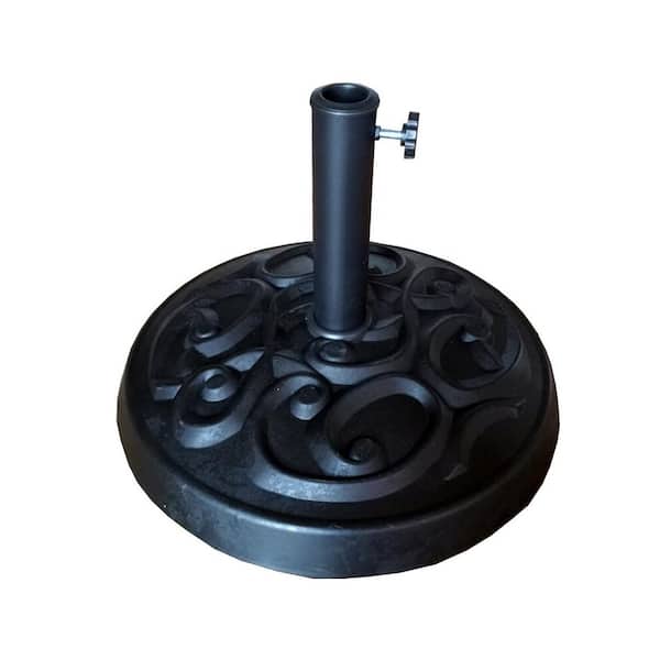 Unbranded 33 lbs. Resin Patio Umbrella Base in Black