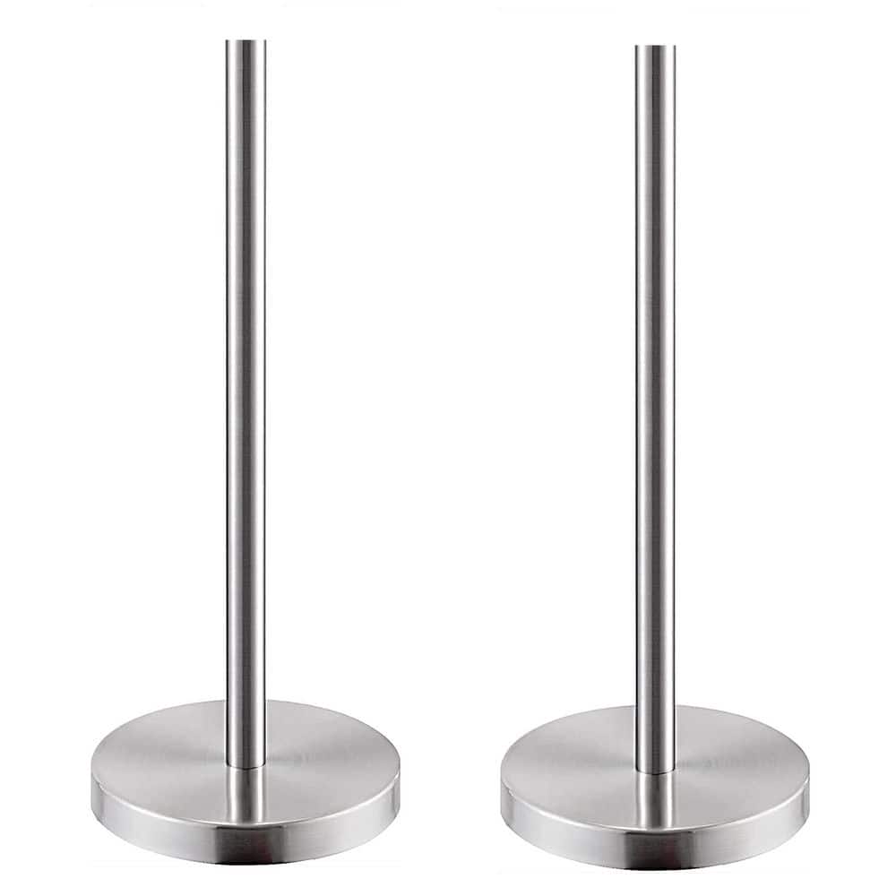 Bath Freestanding Toilet Paper Holder Tissue Roll Storage Stand Tissue Holder in Stainless Steel Brusher Nickel 2 Pack price history on PriceWatchPro