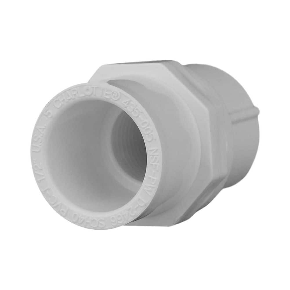 Charlotte Pipe 1 In X 3 4 In Pvc Schedule 40 S X Fpt Reducer Female Adapter Pvc 3800hd The Home Depot