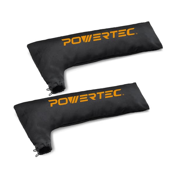 POWERTEC Hook and Loop Table Saw Dust Collector Bag for 8 1 2 in. 10 in. Table Saw. Fits Nominal 2 1 2 in. Dust Ports 2 Pack 75074 P2N