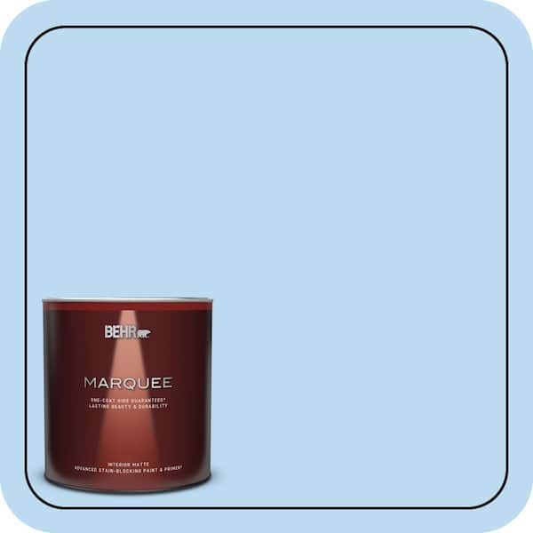 BEHR MARQUEE 1 qt. #P510-1 Greek Isles Matte Interior Paint & Primer