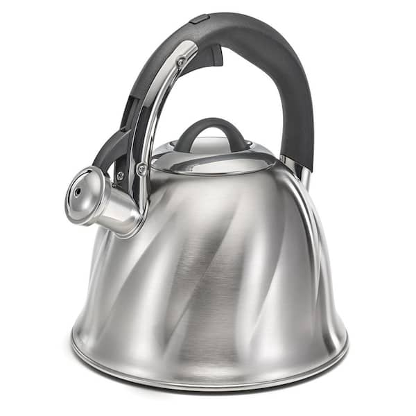 2023,2.5l Whistling Tea Kettle With Ergonomic Handle Stainless