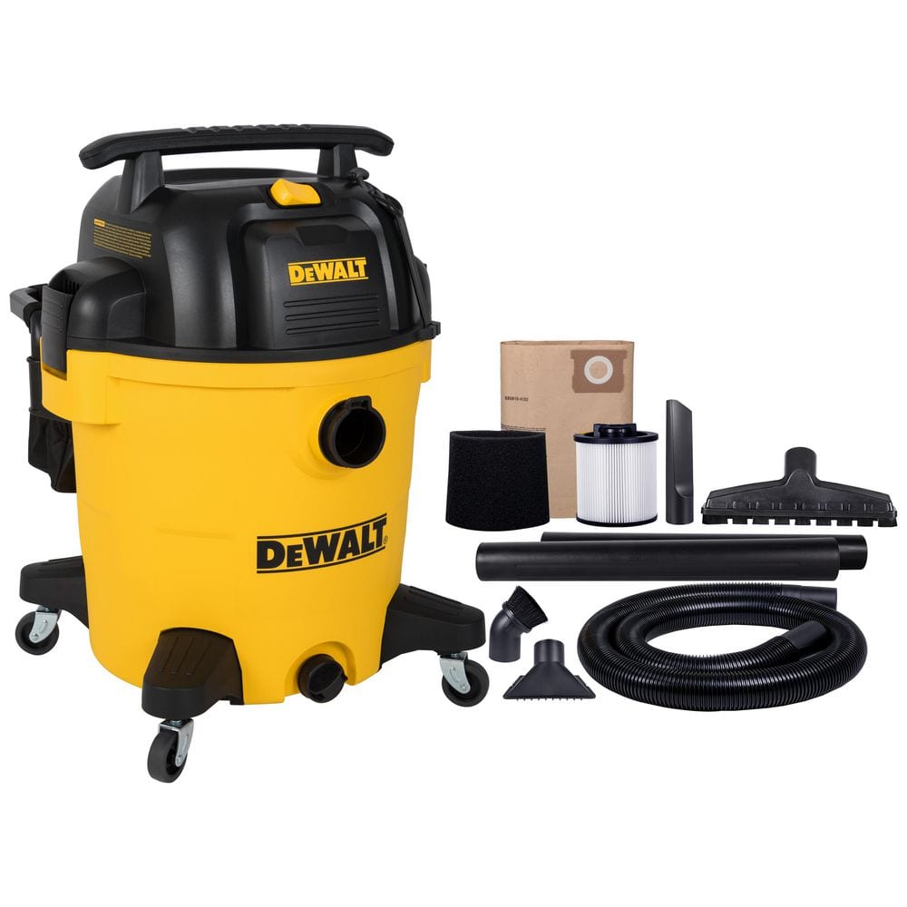 DEWALT 12 Gal. 5.5 HP Poly Wet/Dry Vacuum with Hose and Accessories DXV12P