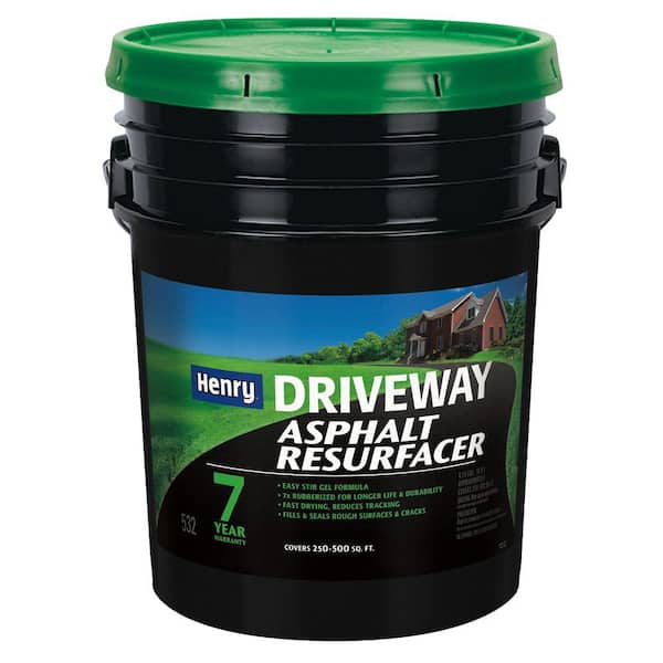 532 Asphalt Driveway Rubberized Resurfacer 4.75 Gal. (Black)