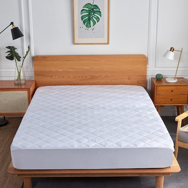 Thicken quilted mattress protector cover, elastic fitted sheet