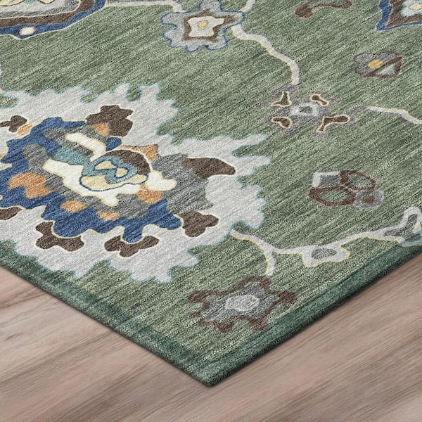 Chantille Machine Washable Indoor/Outdoor Abstract ACN2895 Basil 2 ft. x 3 ft. Accent Rug