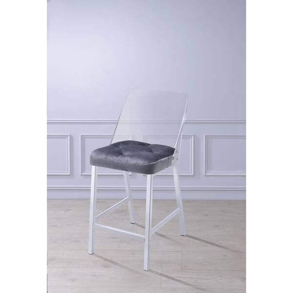 Reviews for Acme Furniture Nadie II Chrome, Acrylic and Gray