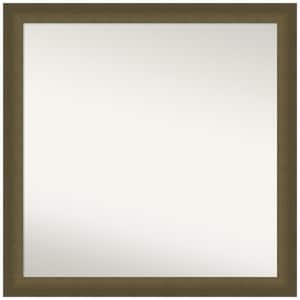 Blaine Light Bronze Narrow 29.5 in. W x 29.5 in. H Non-Beveled Modern Square Framed Wall Mirror in Bronze