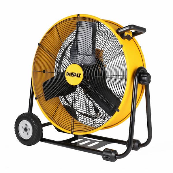 DEWALT 24 in. Heavy-Duty Drum Fan with Extra Long 12 ft. Power Cord and  Stepless Speed Control DXF-2490 - The Home Depot