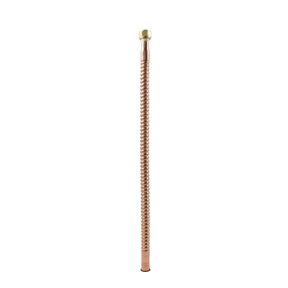 Braided Stainless Steel Hose w/ Copper Sweat Ends - 17 L