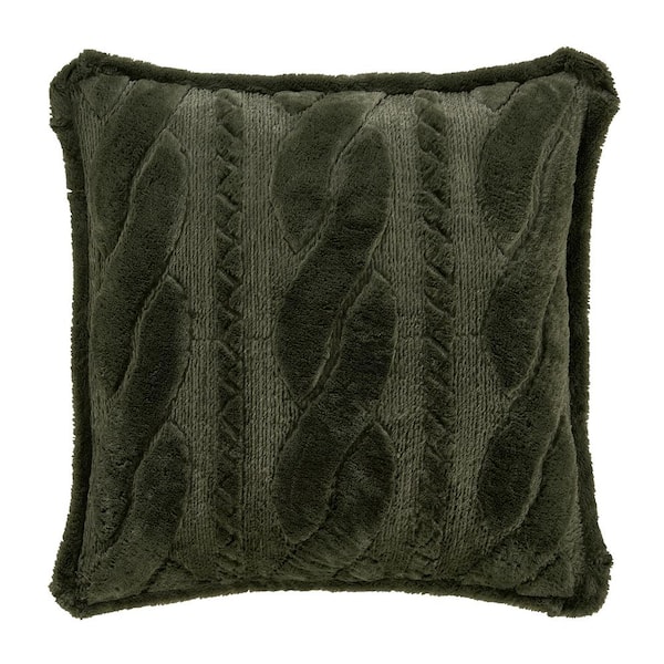 Caress Evergreen Polyester Euro Quilted Sham