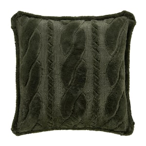 Caress Evergreen Polyester Euro Quilted Sham