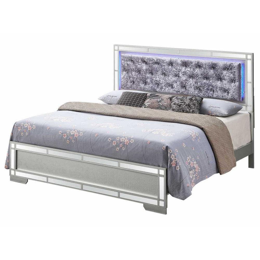 AndMakers Madison Silver Champagne Queen Panel Beds -  PF-G6600A-QB