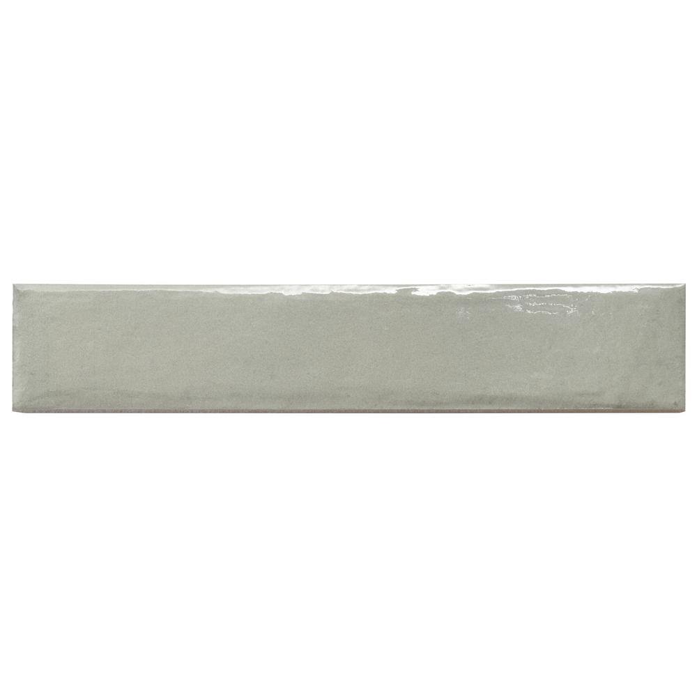 Green Polished Porcelain 3x16 Subway Wall Tile