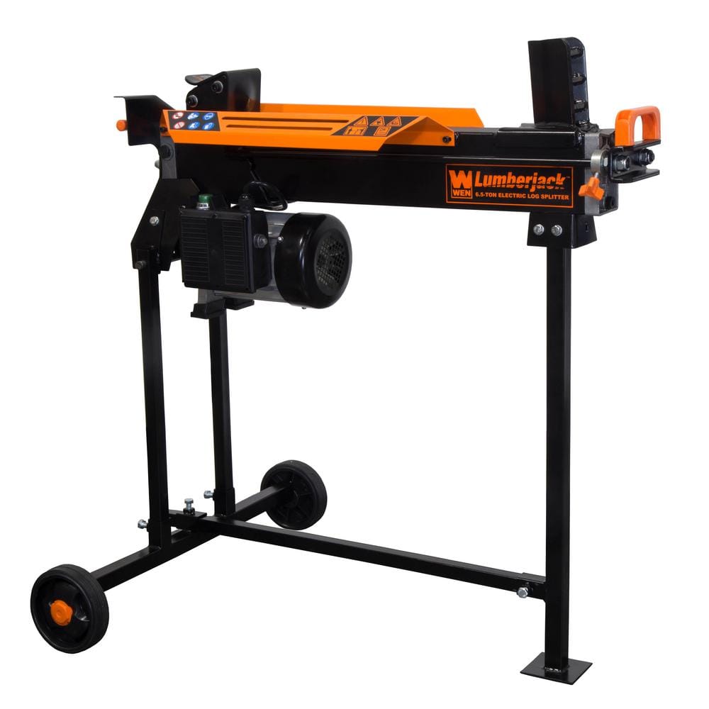 WEN 6.5-Ton 15 Amp Horizontal Electric Log Splitter with Stand 56208 - The  Home Depot