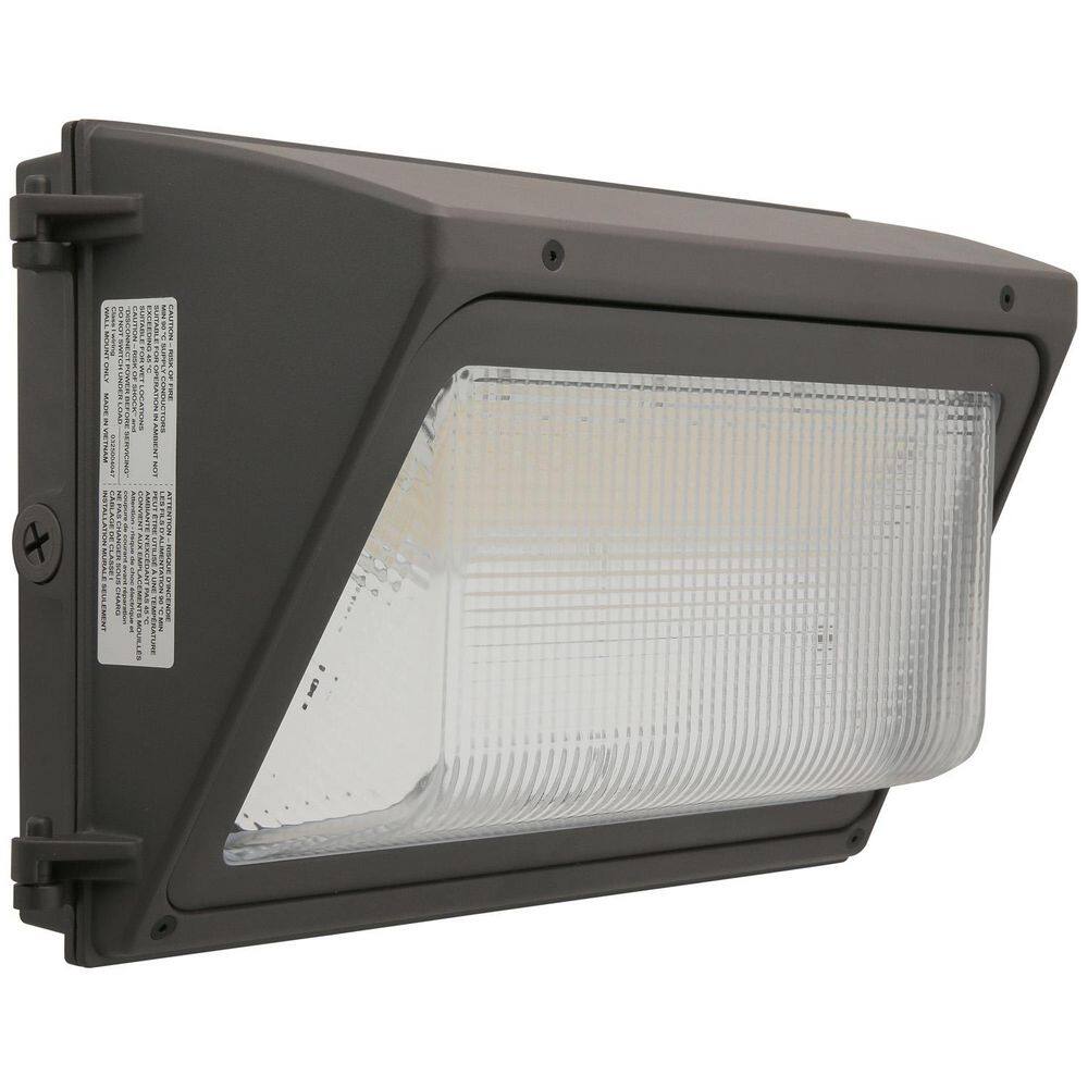 60W/90W/100W/120W Watt Equivalent Selectable Integrated LED Bronze Outdoor Wall Pack Light Photocell, 30K/40K/50K CCT price history on PriceWatchPro